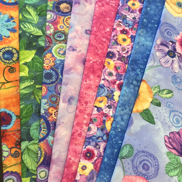 Matt's Mystery Bundles -  3.48 yards - On The Bright Side #2 - Assorted Remnants