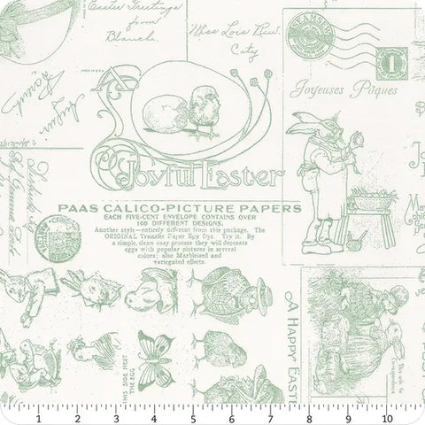 Riley Blake Egg Hunt C17153 Aqua Easter Post By The Yard