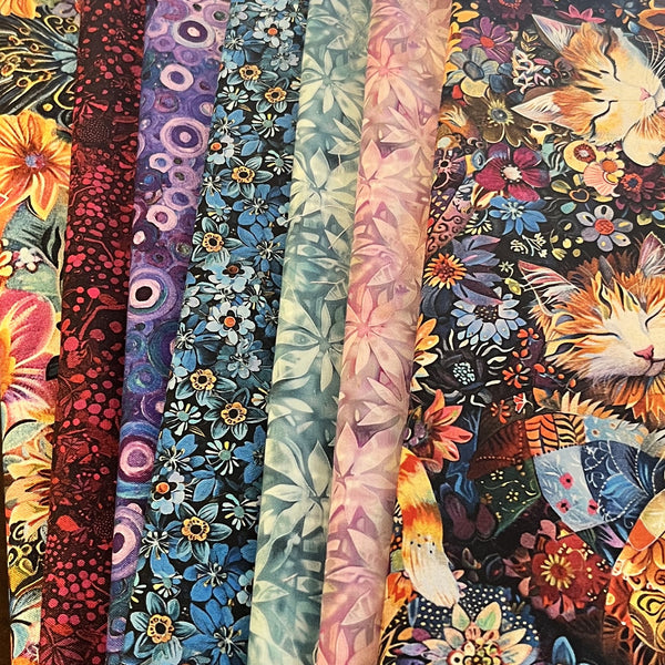 Matt's Mystery Bundles - 4.698 yards - Calico Cat #3 - Assorted Remnants