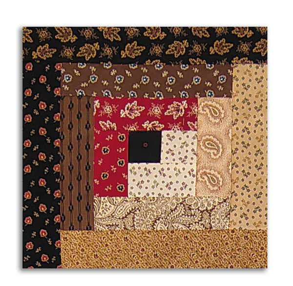 Andover Pre-Cut 12 Block Log Cabin Quilt Kit - Carolina -