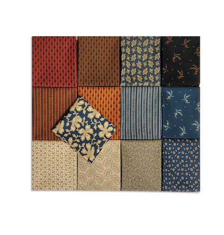 Matt's Cut Andover Pre-Cut 13 Piece Fat Quarter Bundle - Carolina