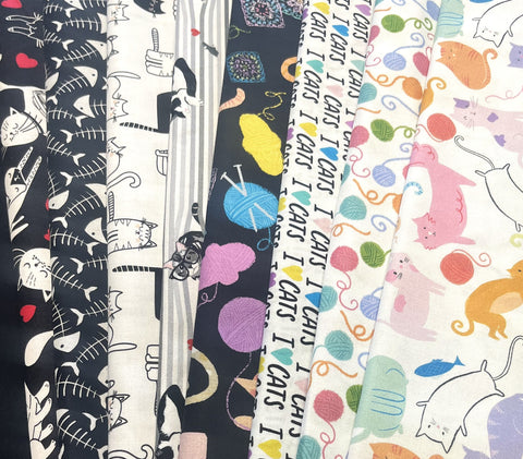 Matt's Mystery Bundles - 2.784 yards - Cats #5 - Assorted Remnants
