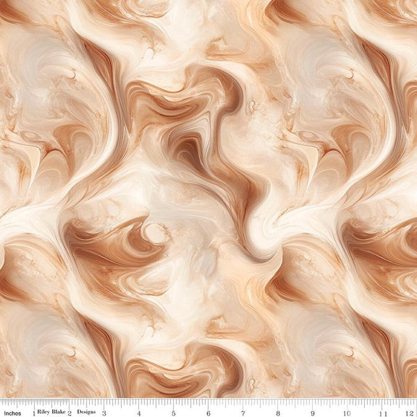 Riley Blake Coffee Time C17134 Cinnamon Swirl By The Yard