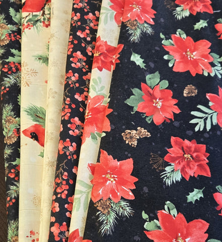 Matt's Mystery Bundles - 5.046 yards - Cardinal Celebration #7- Assorted Remnants