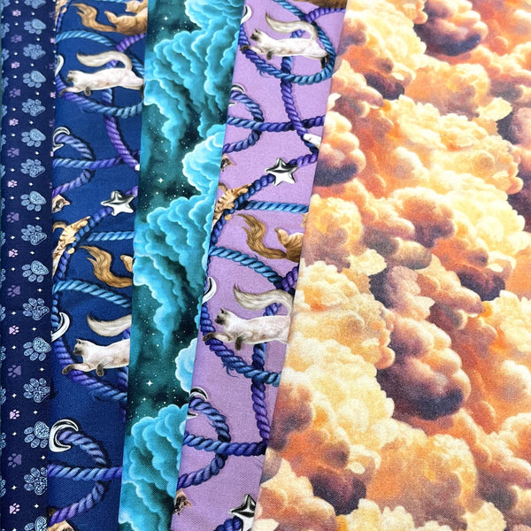 Matt's Mystery Bundles - 3.654 yards - Celtic Cats - Assorted Remnants
