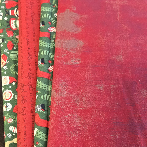 Matt's Mystery Bundles -  3.48 yards - Charming Christmas - Assorted Remnants