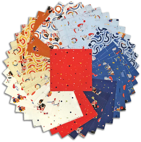 Riley Blake Pre-Cut 42 Piece 5" Stacker Charm Squares 15720 42 - Pop 'n Play