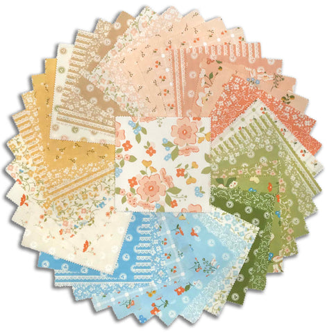 Moda - Pre-Cut 42 Piece 5" Charm Squares - Dainty Meadow