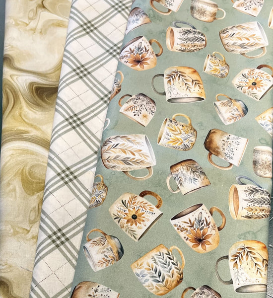 Matt's Mystery Bundles - 3.654 yards - Coffee Time - Assorted Remnants