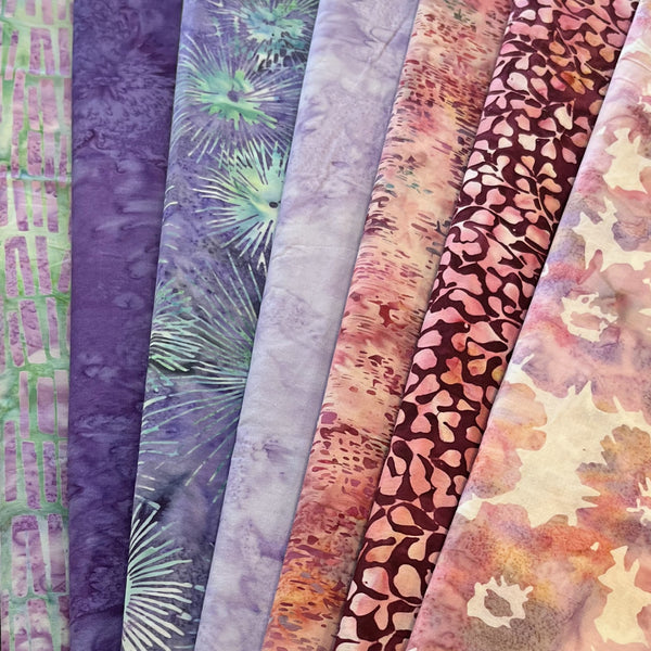 Matt's Mystery Bundles - 8.1 yards - Cotton Candy Batiks- Assorted Remnants
