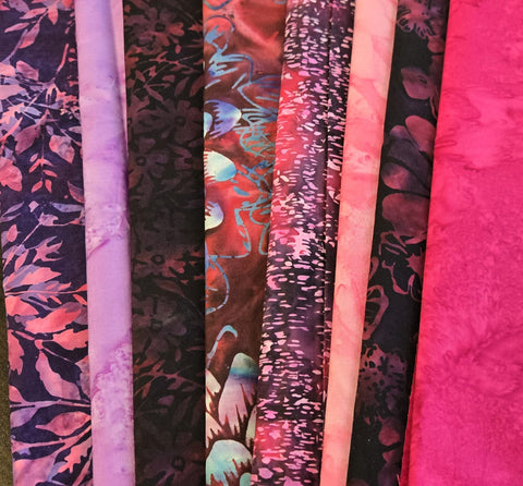 Matt's Mystery Bundles -  4.86 yards  - Cranberry #1 - Assorted Remnants