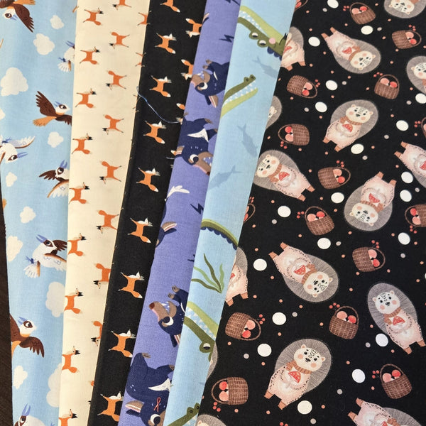 Matt's Mystery Bundles -  5.046 yards - Creatures- Assorted Remnants