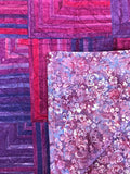 Cutting Corners 35 x 53" Fully Finished Sample Quilt - Purple