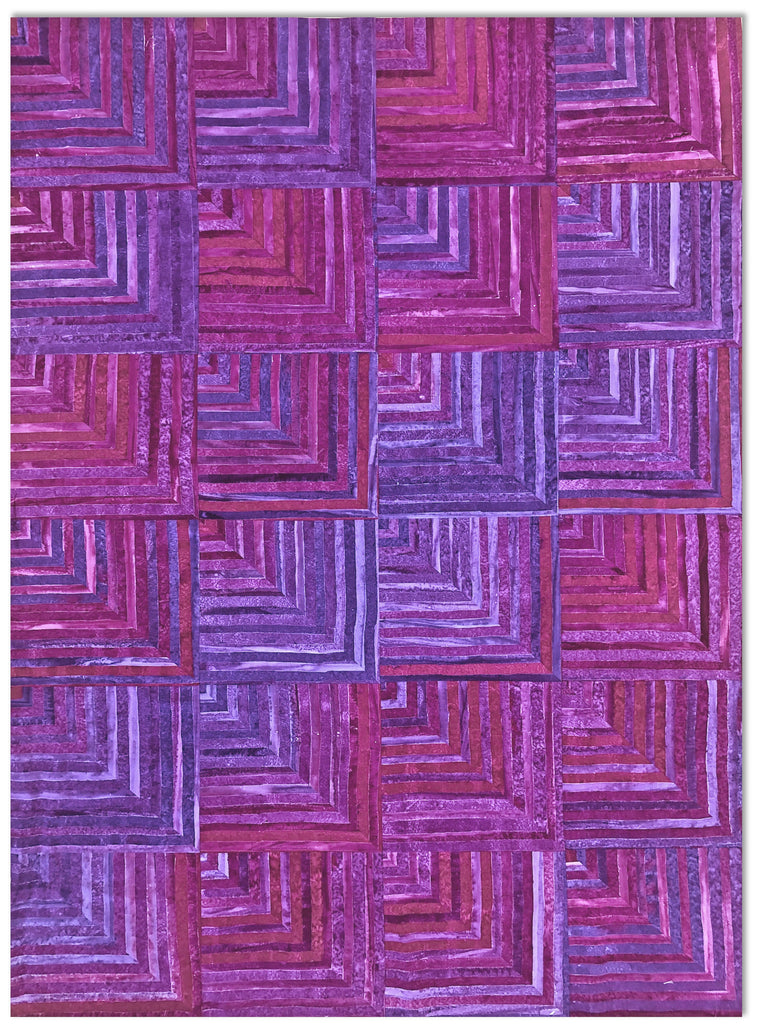 ブロックキルト Cutting Corners Pre-Cut Quilt Kit - Kaufman - World of Stripes