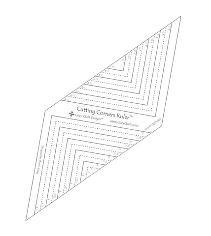 Lineal zum Schneiden von Ecken – gemütliche Quilt-Designs