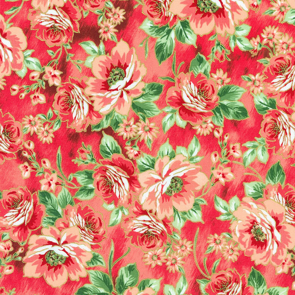 Kaufman Decadent Garden 22541 143 Coral By The Yard