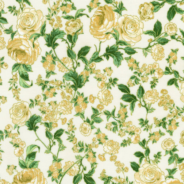 Kaufman Decadent Garden 22542 84 Cream By The Yard