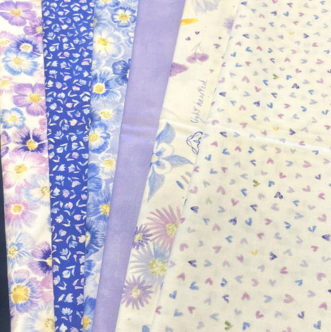 Matt's Mystery Bundles - 4.698 yards - Delphinium #3 - Assorted Remnants