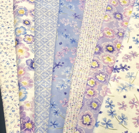 Matt's Mystery Bundles - 5.568 yards - Delphinium #4- Assorted Remnants