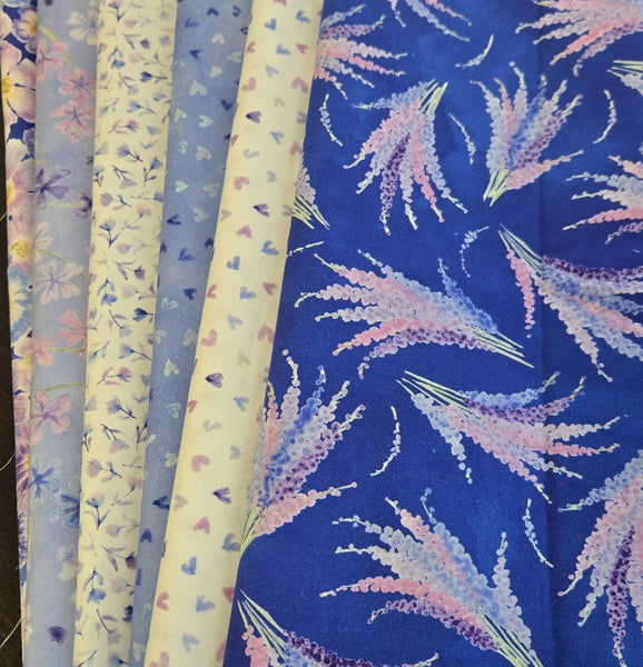 Matt's Mystery Bundles -  6.438 yards - Delphinium #2 - Assorted Remnants