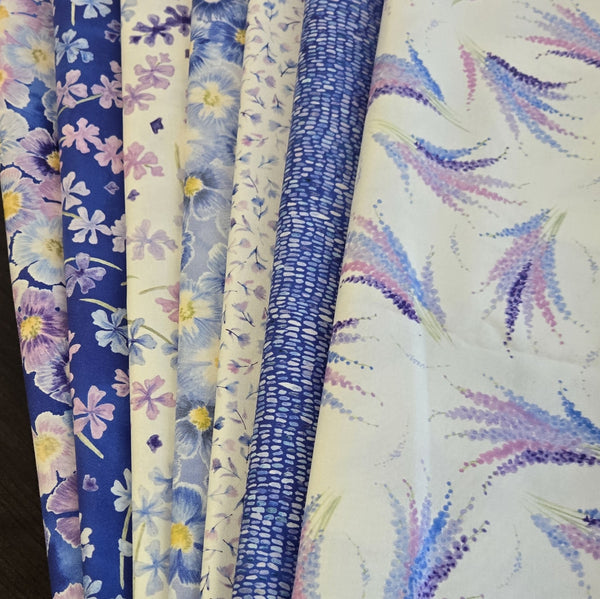 Matt's Mystery Bundles - 5.916 yards - Delphinium #3- Assorted Remnants
