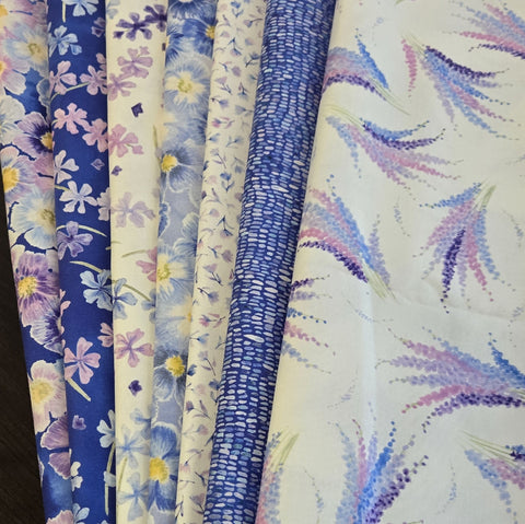 Matt's Mystery Bundles - 5.916 yards - Delphinium #3- Assorted Remnants