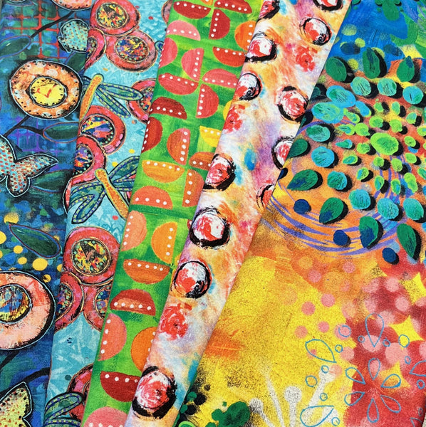 Matt's Mystery Bundles - 5.394 yards - Dragonfly Dance  - Assorted Remnants