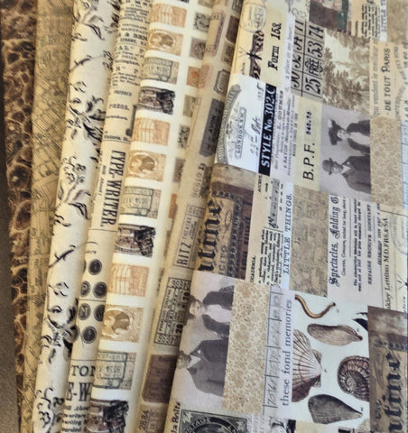 Matt's Mystery Bundles - 4.698 yards - Eclectic Elements Brown - Assorted Remnants