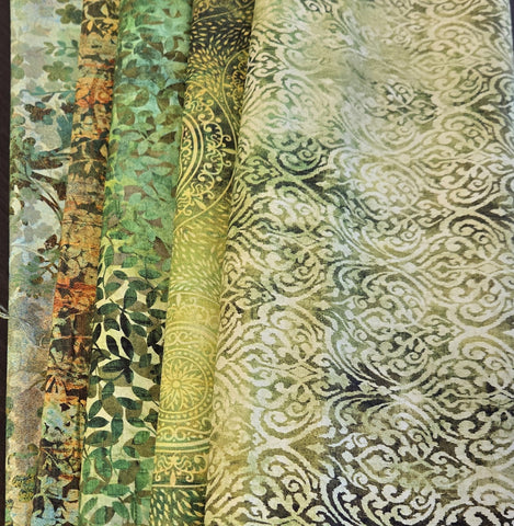 Matt's Mystery Bundles - 4.524 yards - Evanescence Green - Assorted Remnants