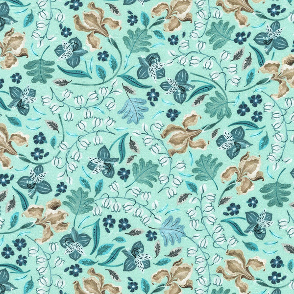 Kaufman Feathers And Flora 22748 32 Mint By The Yard