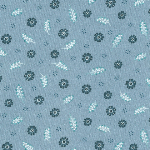 Kaufman Feathers And Flora 22750 4 Blue By The Yard