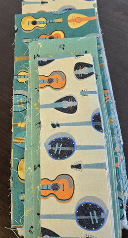 Matt's Mystery Bundles -  3.654 yards - Feeling Jazzy Scraps For A Jelly Roll-  Assorted Remnants
