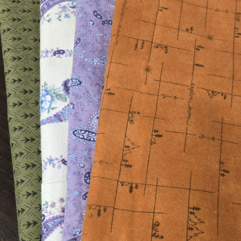 Matt's Mystery Bundles -  4.176 yards  - Flannel #3 - Assorted Remnants