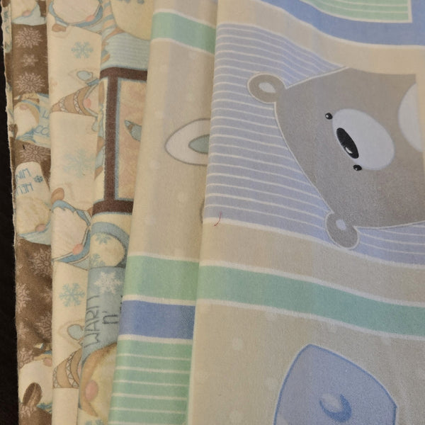 Matt's Mystery Bundles -  5.046 yards - Flannel #1 - Assorted Remnants