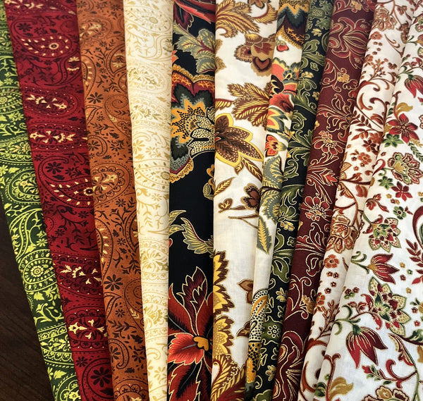 Matt's Mystery Bundles - 6.264 yards - Gilded Garden - Assorted Remnants