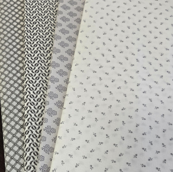 Matt's Mystery Bundles -  3.828 yards -Grays - Assorted Remnants