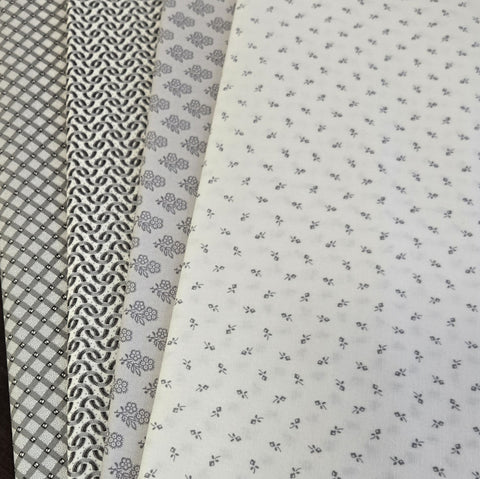 Matt's Mystery Bundles -  3.828 yards -Grays - Assorted Remnants