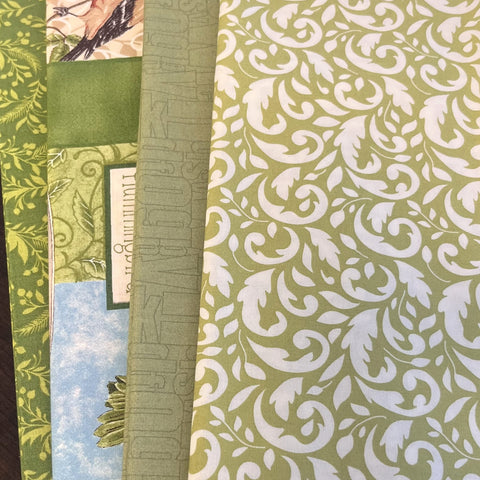 Matt's Mystery Bundles -  4.002 yards - Greens - Assorted Remnants