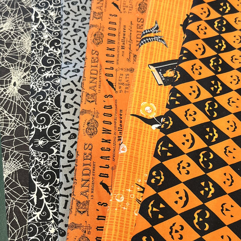 Matt's Mystery Bundles - 4.872 yards - Assorted Halloween #1- Assorted Remnants