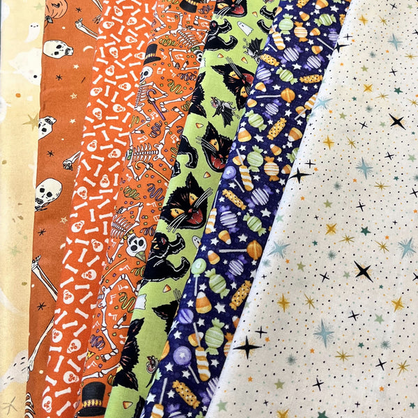 Matt's Mystery Bundles - 5.568 yards - Assorted Halloween #3 - Assorted Remnants