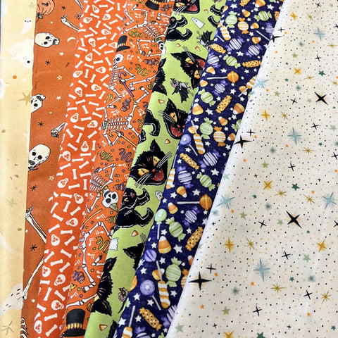 Matt's Mystery Bundles - 5.568 yards - Assorted Halloween #3 - Assorted Remnants