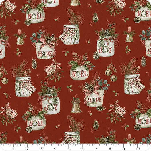 Riley Blake Holiday Spirit CD17460 Red Main By The Yard