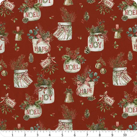 Riley Blake Holiday Spirit CD17460 Red Main By The Yard