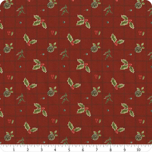 Riley Blake Holiday Spirit CD17462 Red Holly By The Yard