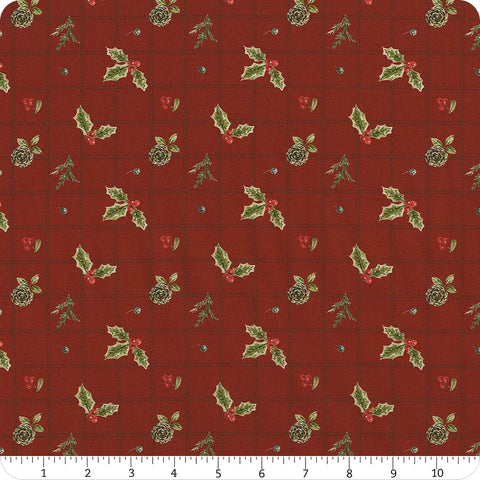 Riley Blake Holiday Spirit CD17462 Red Holly By The Yard
