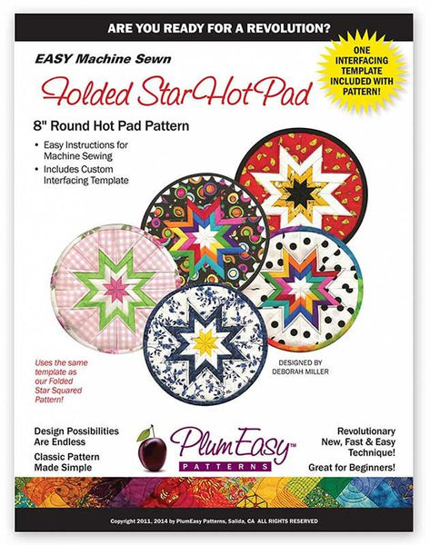 FOLDED STAR HOT PAD - Plum Easy Patterns