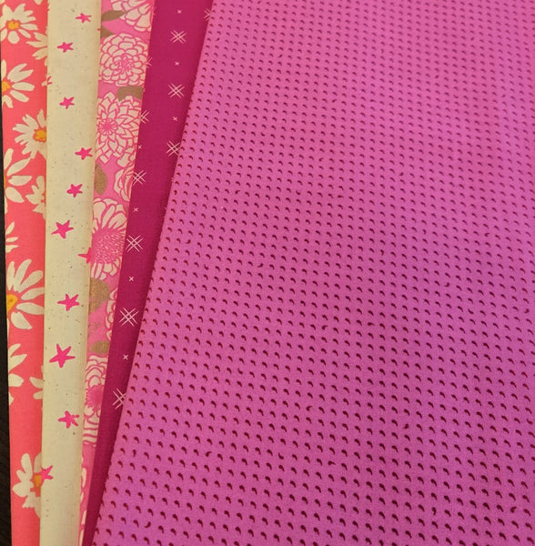 Matt's Mystery Bundles - 4.698 yards - Hot Pink -  Assorted Remnants