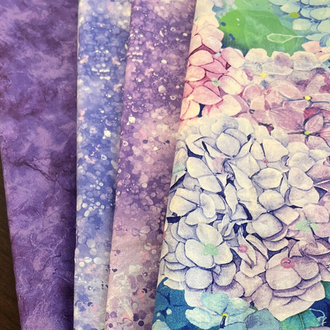Matt's Mystery Bundles -  3.48 yards - Hydrangea - Assorted Remnants
