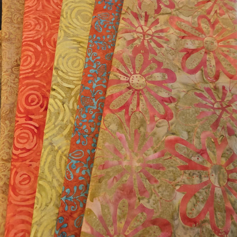 Matt's Mystery Bundles -  5.67 yards - Impressions Batiks - Assorted Remnants