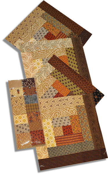 Matt's Mystery Bundles - Jo Morton Sample 12 Block Log Cabin Kit - Assorted Remnants